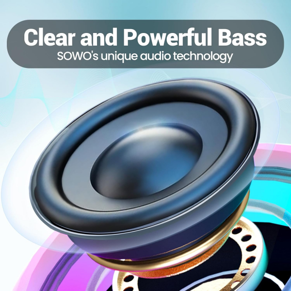 SOWO Kablosuz Du Hoparlr-Pink