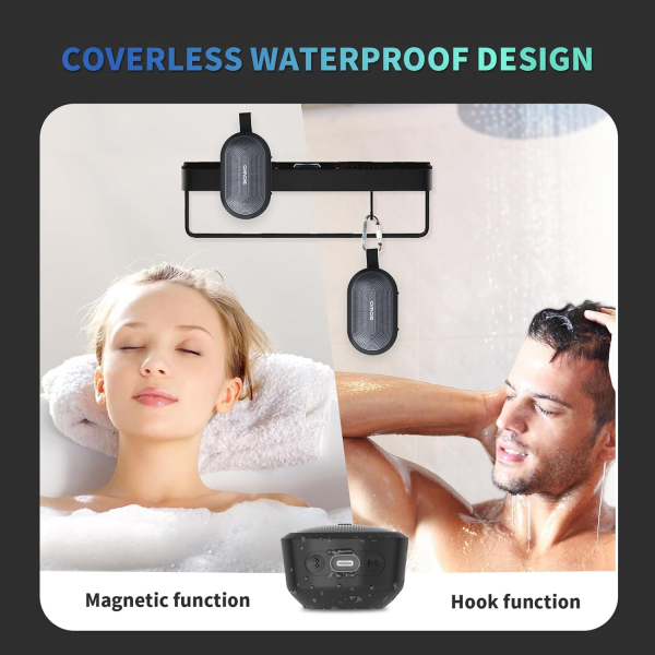 SOWO Kablosuz Tanabilir Kk Hoparlr-Black