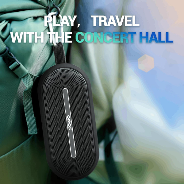 SOWO Kablosuz Tanabilir Hoparlr-Deep Black