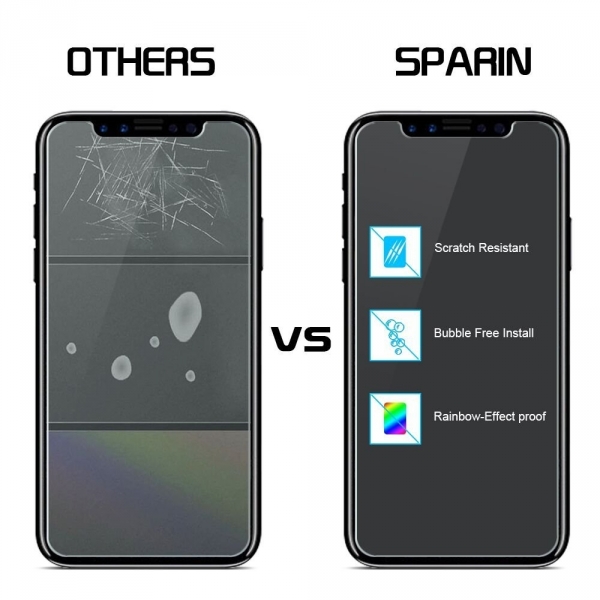 SPARIN Apple iPhone X Temperli Cam Ekran Koruyucu (2 Adet)