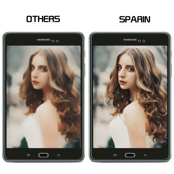 SPARIN Samsung Galaxy Tab A 8.0 Temperli Cam Ekran Koruyucu