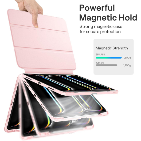 SPARIN iPad Pro M4 Hybrid Klf (13 in)-Pink