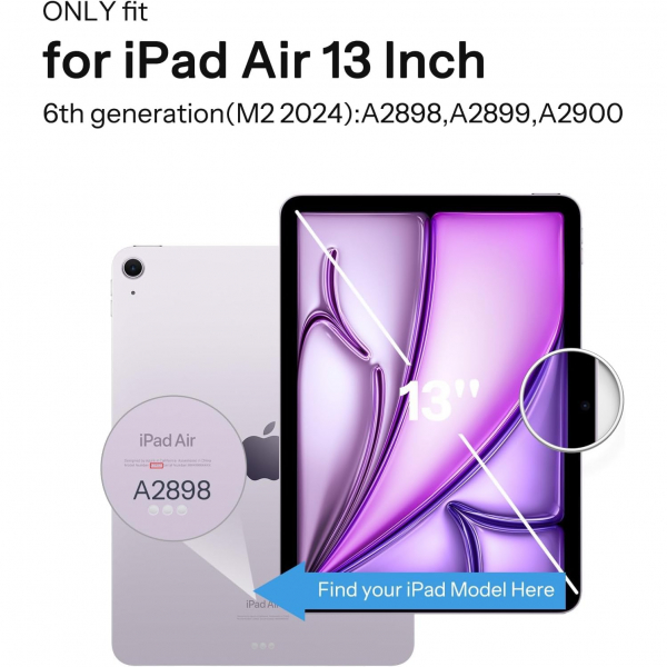 SPARIN iPad Air M3/M2 Hybrid Klf (13 in)-Purple
