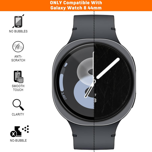 SPGUARD Galaxy Watch 8 44mm Ekran Koruyucu (4Adet)