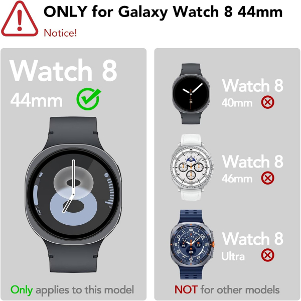 SPGUARD Galaxy Watch 8 44mm Ekran Koruyucu (4Adet)