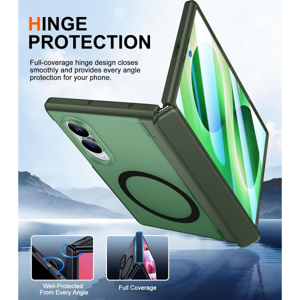 SPIDERCASE Galaxy Z Fold 8 MagSafe Uyumlu K�l�f-Dark Green