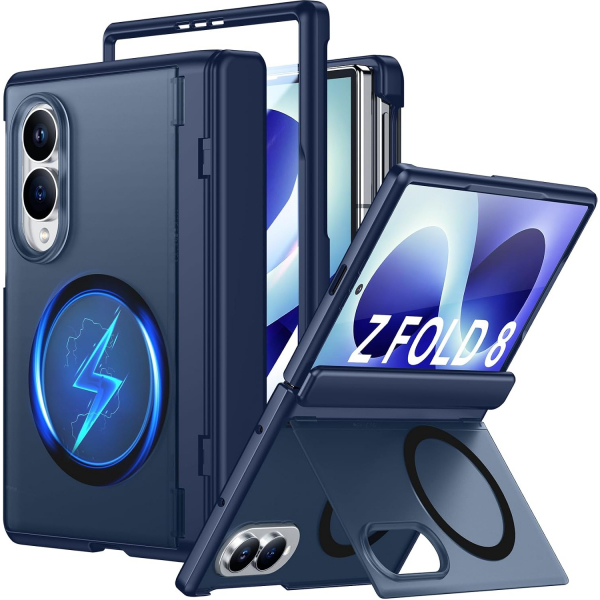 SPIDERCASE Galaxy Z Fold 8 MagSafe Uyumlu K�l�f-Blue