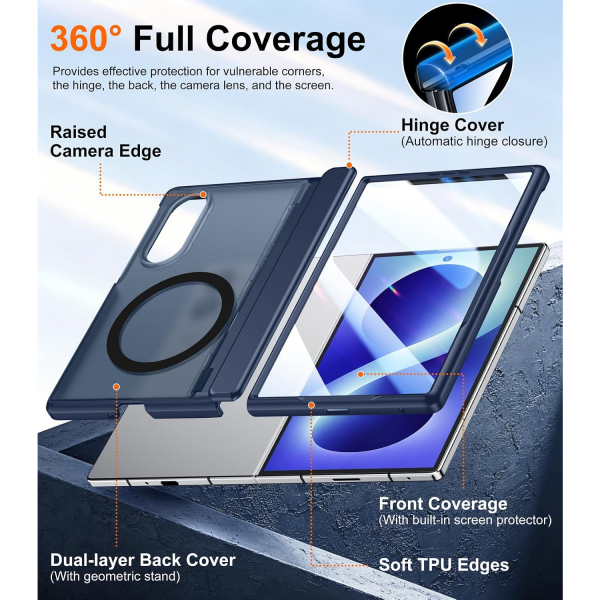 SPIDERCASE Galaxy Z Fold 8 MagSafe Uyumlu K�l�f-Blue