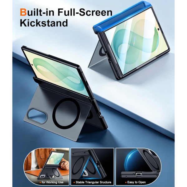 SPIDERCASE Galaxy Z Fold 8 MagSafe Uyumlu K�l�f-Black