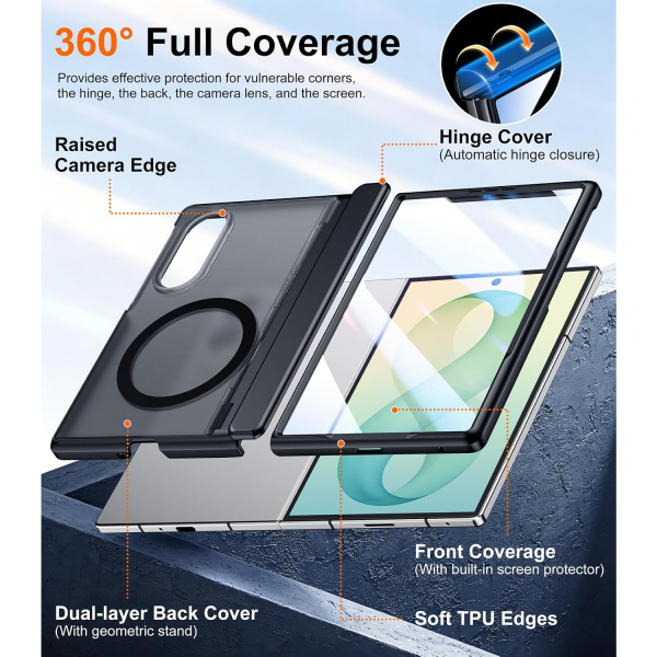 SPIDERCASE Galaxy Z Fold 8 MagSafe Uyumlu K�l�f-Black