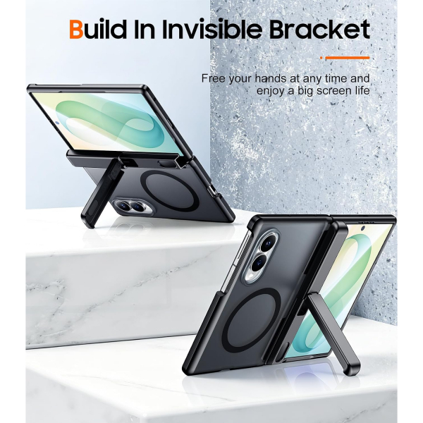 SPIDERCASE Galaxy Z Fold 8 Standl� Tam Korumal� K�l�f-Black