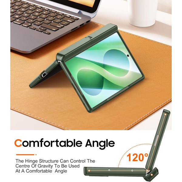 SPIDERCASE Galaxy Z Fold 8 Standl� Tam Korumal� K�l�f-Green