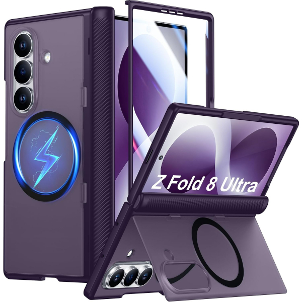 SPIDERCASE Galaxy Z Fold 8 Ultra MagSafe Uyumlu K�l�f-Purple