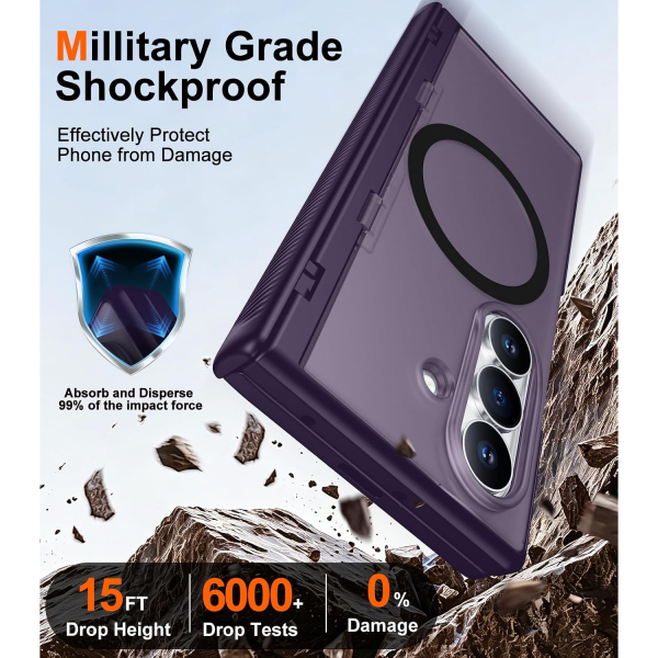 SPIDERCASE Galaxy Z Fold 8 Ultra MagSafe Uyumlu K�l�f-Purple