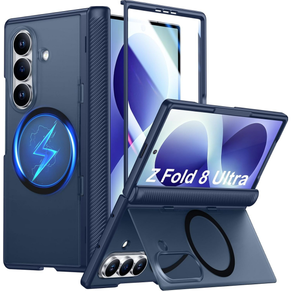 SPIDERCASE Galaxy Z Fold 8 Ultra MagSafe Uyumlu K�l�f-Blue