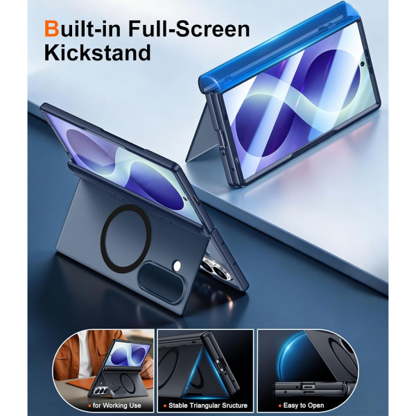 SPIDERCASE Galaxy Z Fold 8 Ultra MagSafe Uyumlu K�l�f-Blue