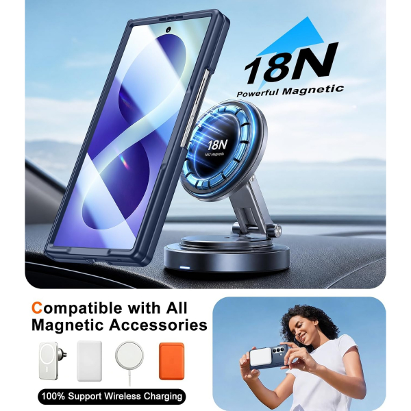 SPIDERCASE Galaxy Z Fold 8 Ultra MagSafe Uyumlu K�l�f-Blue
