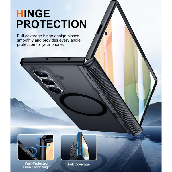 SPIDERCASE Galaxy Z Fold 8 Ultra MagSafe Uyumlu K�l�f-Black