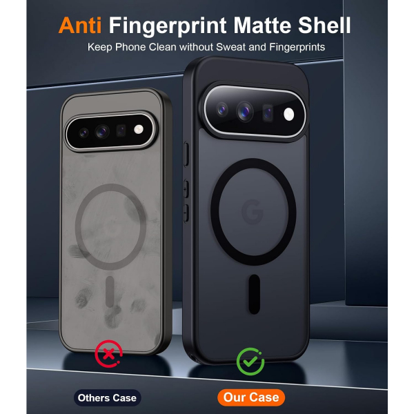 SPIDERCASE Google Pixel 11 Manyetik Koruyucu K�l�f-Black