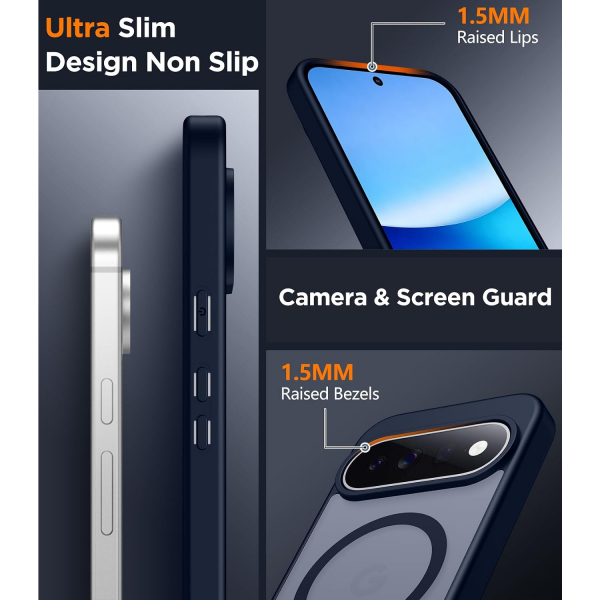 SPIDERCASE Google Pixel 11 Manyetik Koruyucu K�l�f-Blue