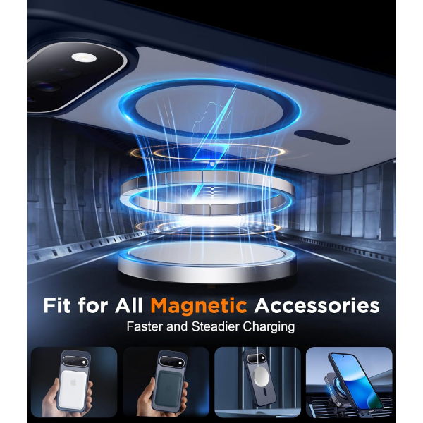 SPIDERCASE Google Pixel 11 Manyetik Koruyucu K�l�f-Blue
