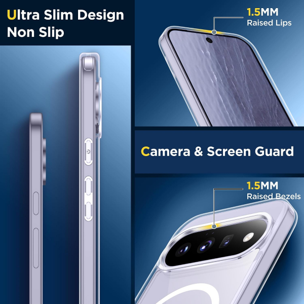 SPIDERCASE Google Pixel 11 Manyetik Koruyucu K�l�f-Clear