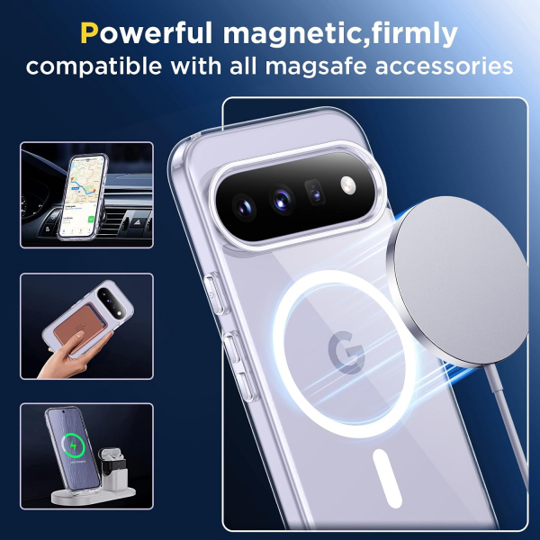 SPIDERCASE Google Pixel 11 Manyetik Koruyucu K�l�f-Clear