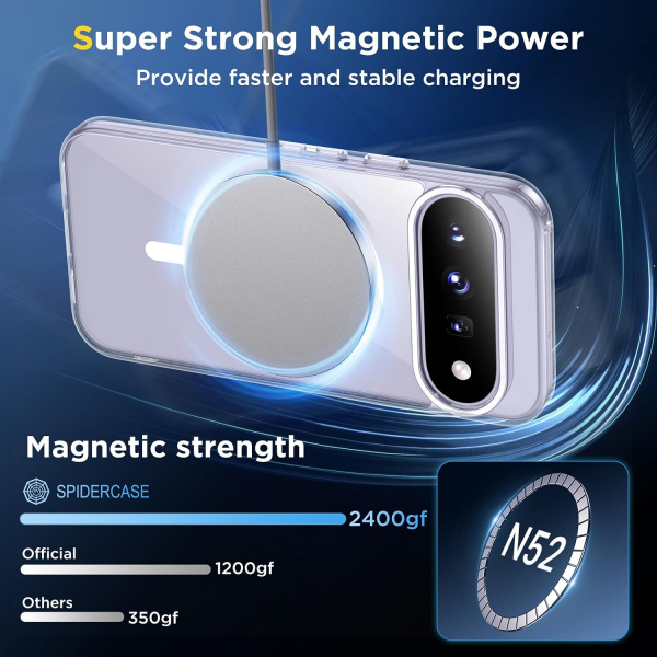 SPIDERCASE Google Pixel 11 Manyetik Koruyucu K�l�f-Clear