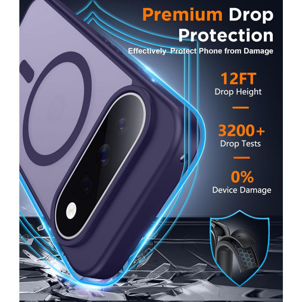 SPIDERCASE Google Pixel 11 Manyetik Koruyucu K�l�f-Dark Purple