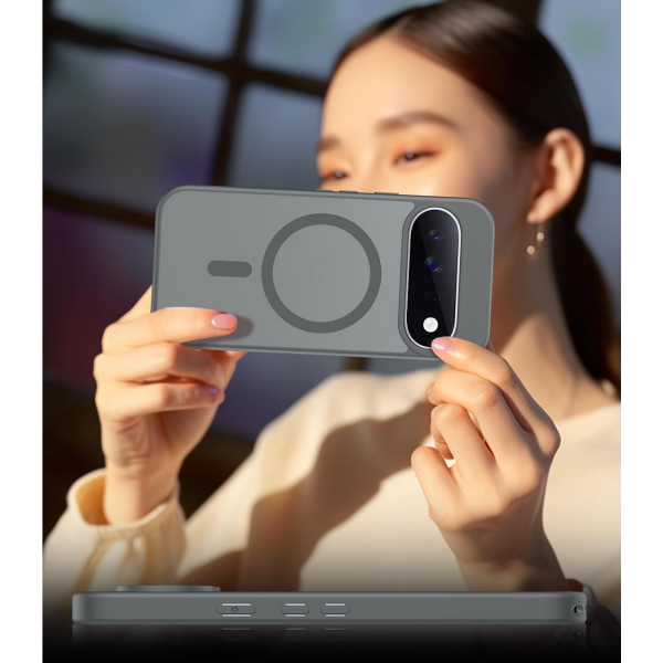 SPIDERCASE Google Pixel 11 Manyetik Koruyucu K�l�f-Gray