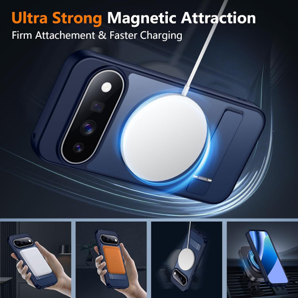 SPIDERCASE Google Pixel 11 Manyetik Standl� K�l�f-Blue
