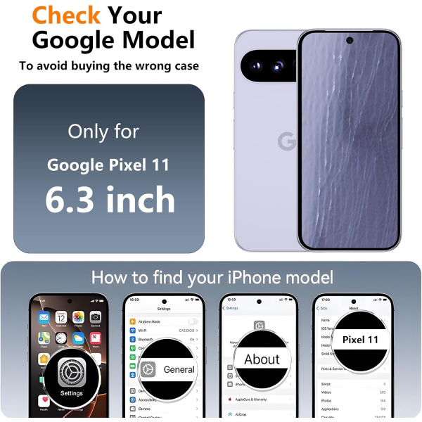 SPIDERCASE Google Pixel 11 Manyetik Standl� K�l�f-Clear