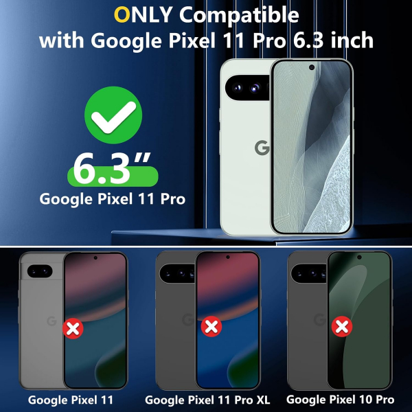 SPIDERCASE Google Pixel 11 Pro Uyumlu Manyetik K�l�f-Clear