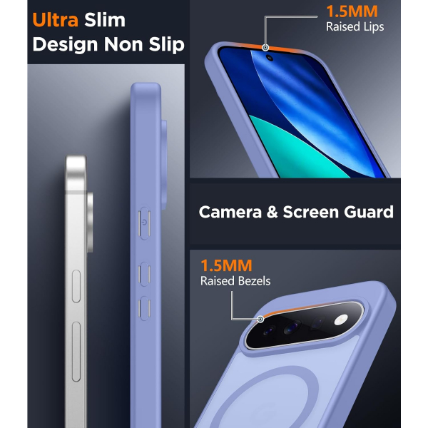SPIDERCASE Google Pixel 11 Pro XL Manyetik K�l�f-Light Purple