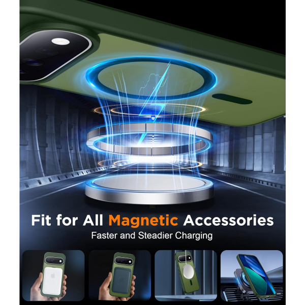 SPIDERCASE Google Pixel 11 Pro XL Manyetik K�l�f-Green