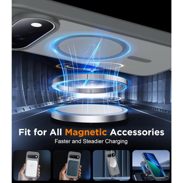 SPIDERCASE Google Pixel 11 Pro XL Manyetik K�l�f-Gray