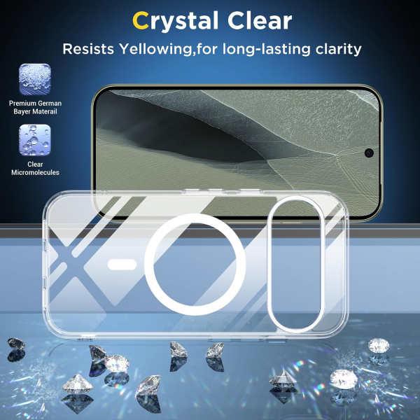 SPIDERCASE Google Pixel 11 Pro XL Manyetik K�l�f-Clear