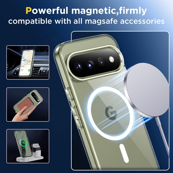 SPIDERCASE Google Pixel 11 Pro XL Manyetik K�l�f-Clear