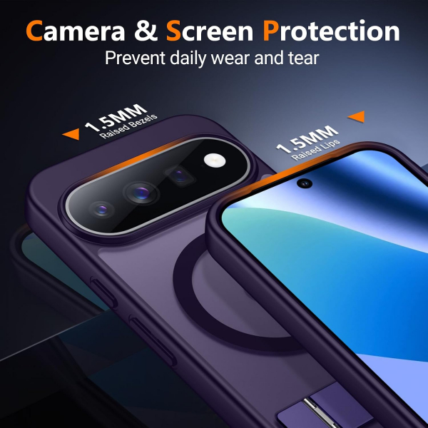 SPIDERCASE Google Pixel 11 Pro XL Standl� K�l�f-Purple