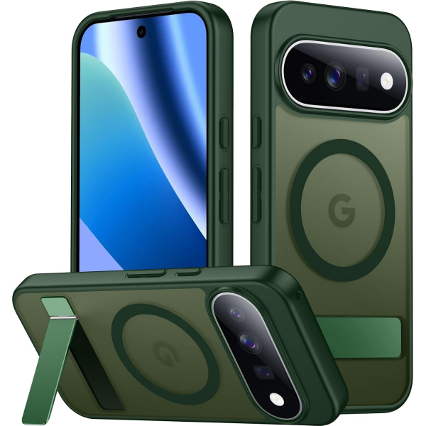 SPIDERCASE Google Pixel 11 Pro XL Standl� K�l�f-Green