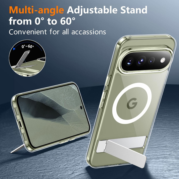 SPIDERCASE Google Pixel 11 Pro XL Standl� K�l�f-Clear