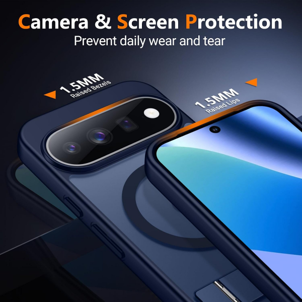 SPIDERCASE Google Pixel 11 Pro XL Standl� K�l�f-Blue