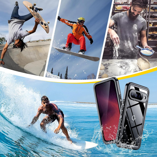 SPIDERCASE Google Pixel 11 Tam Korumal� K�l�f-Black