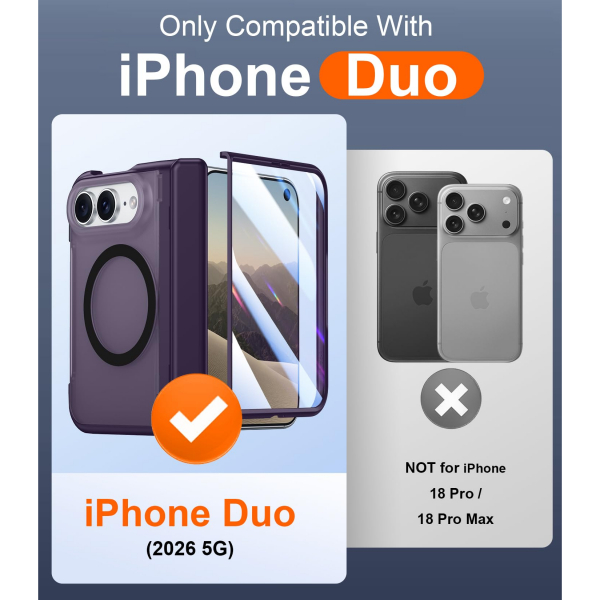 SPIDERCASE iPhone Duo Manyetik Standl� K�l�f-Purple