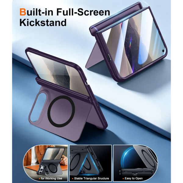SPIDERCASE iPhone Duo Manyetik Standl� K�l�f-Purple