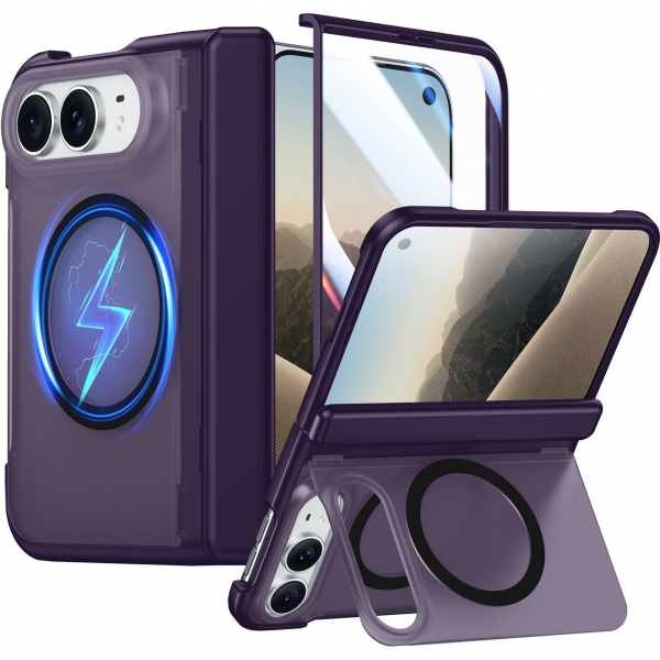 SPIDERCASE iPhone Duo Manyetik Standl� K�l�f-Purple