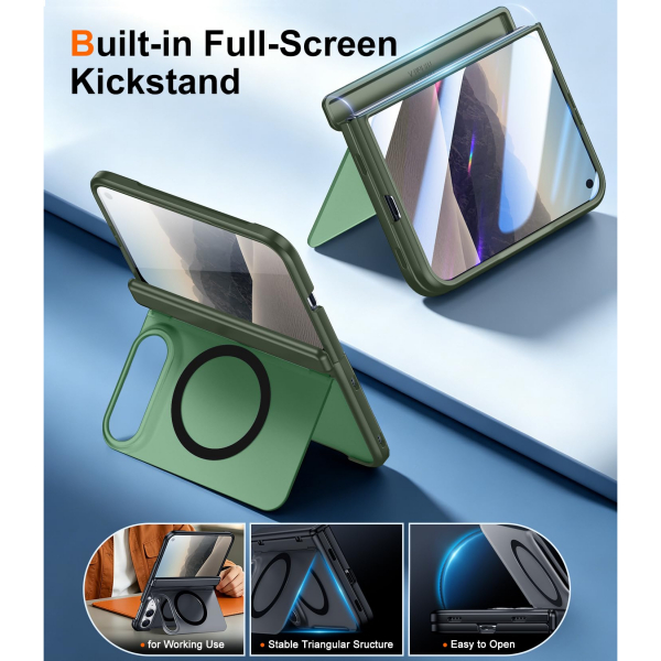 SPIDERCASE iPhone Duo Manyetik Standl� K�l�f-Green