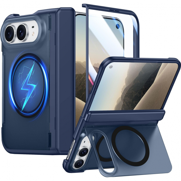 SPIDERCASE iPhone Duo Manyetik Standl� K�l�f-Blue