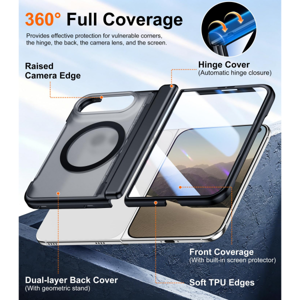 SPIDERCASE iPhone Duo Manyetik Standl� K�l�f-Black