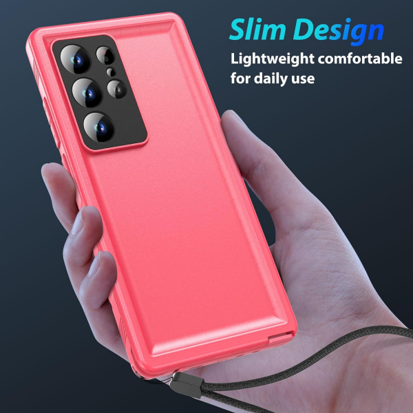 SPORTLINK Galaxy S24 Ultra Su Geirmez Klf -Pink